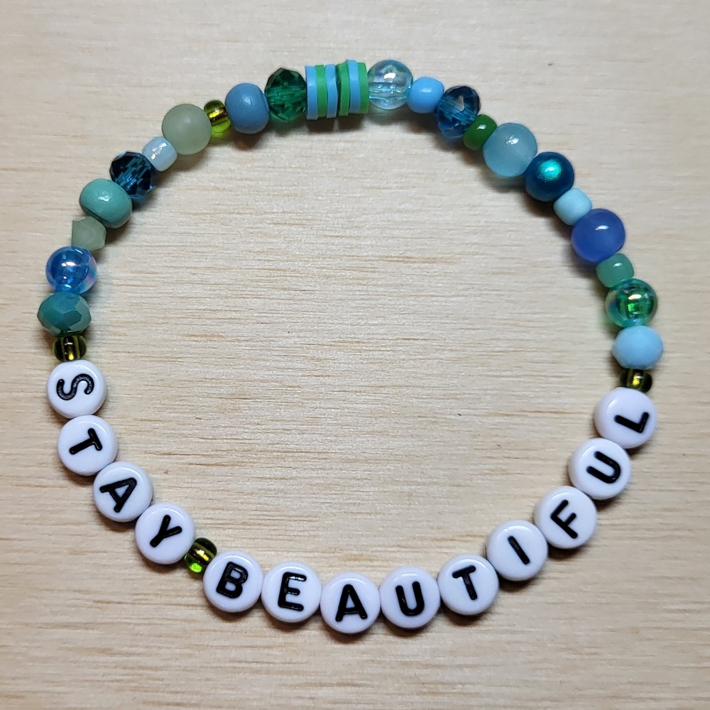 Stay Beautiful- Taylor Swift Friendship Bracelets, Size 8"